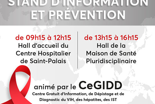 Journée internationale du SIDA : le CEGIDD Pays Basque mobilisé à Saint Palais – 3 décembre