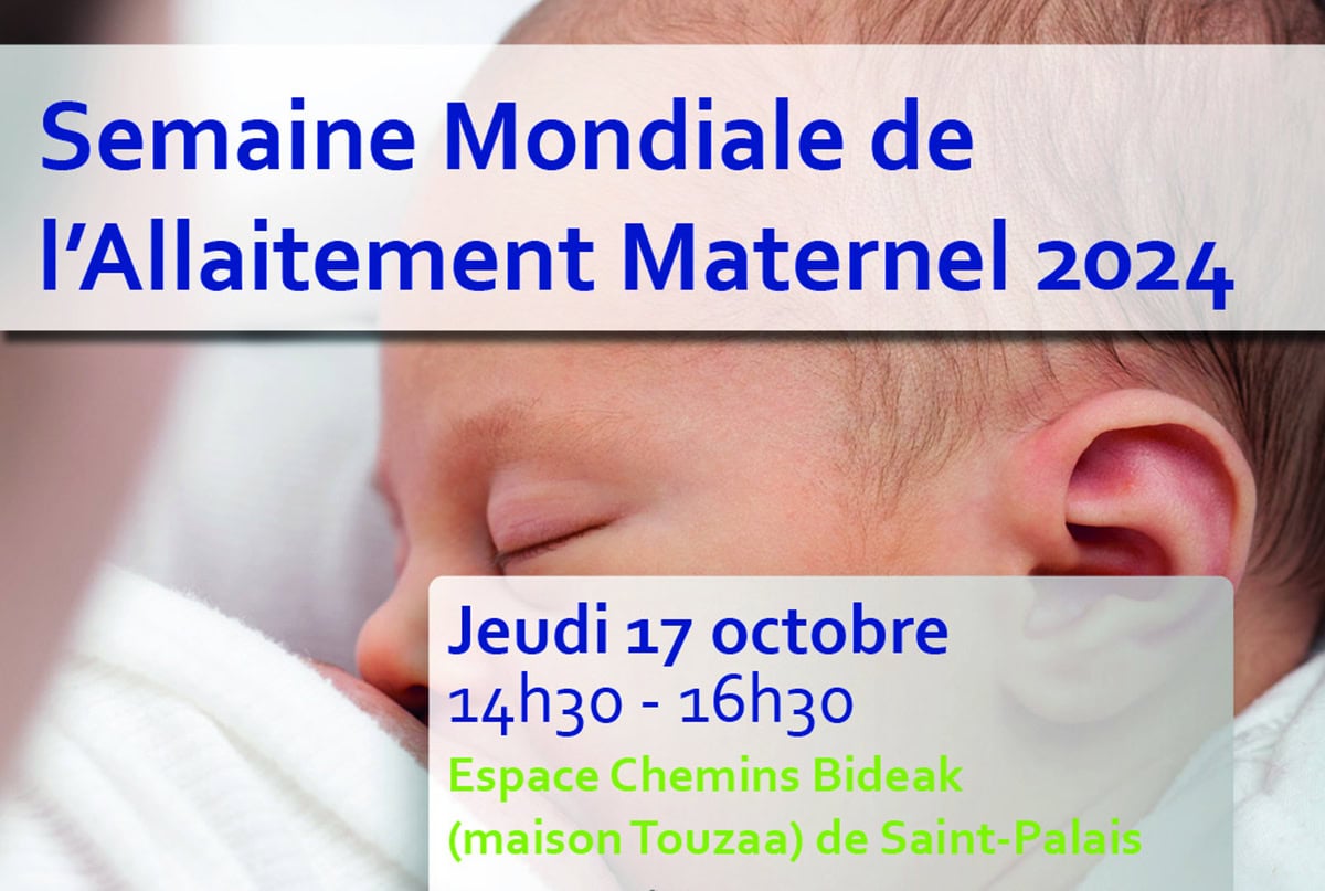 Semaine Mondiale de l’Allaitement Maternel Saint Palais jeudi 17 octobre
