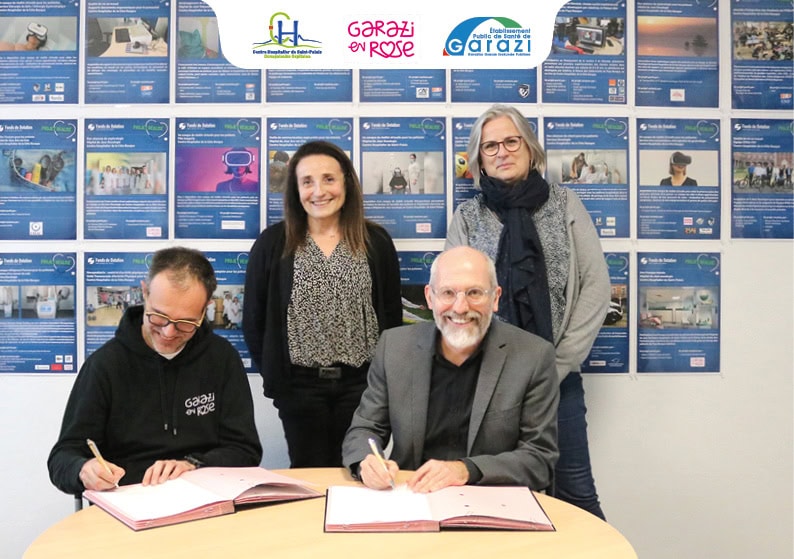Convention entre la « Garazi en rose » , le Centre Hospitalier de Saint Palais et l’Etablissement Public de Santé de Garazi